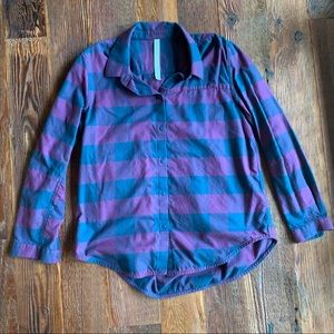 Lululemon striped flannel // Sz 14